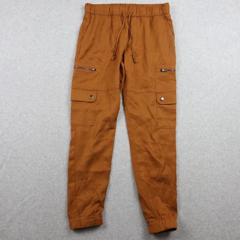 Banana Republic Pants Womens XS Cargo Jogger Casual Drawstring Burnt Orange